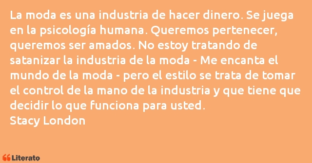 Frases de Stacy London