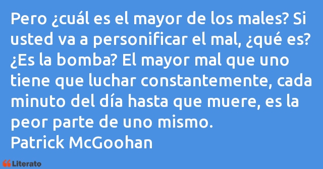 Frases de Patrick McGoohan