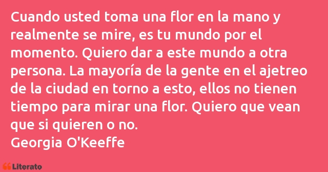 Frases de Georgia O'Keeffe