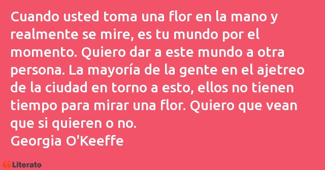 Frases de Georgia O'Keeffe