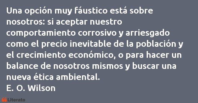 Frases de E. O. Wilson