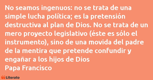 Frases de Papa Francisco