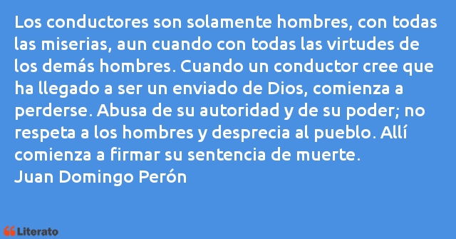 Frases de Juan Domingo Perón