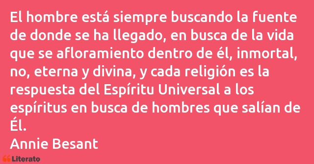 Frases de Annie Besant