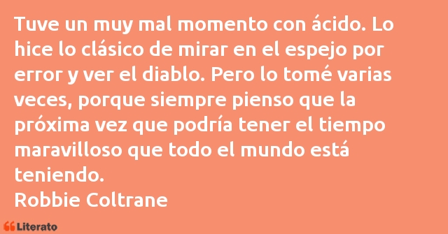 Frases de Robbie Coltrane