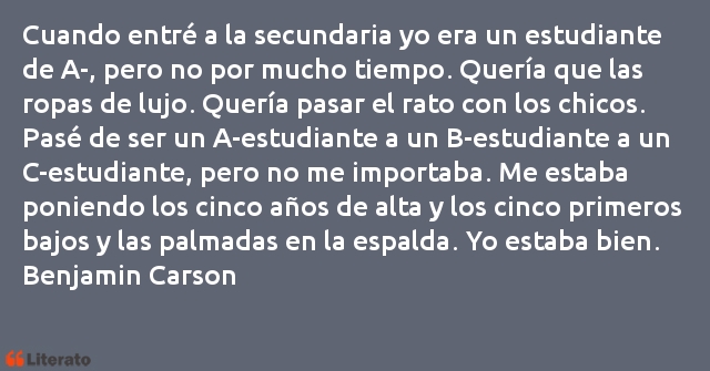 Frases de Benjamin Carson