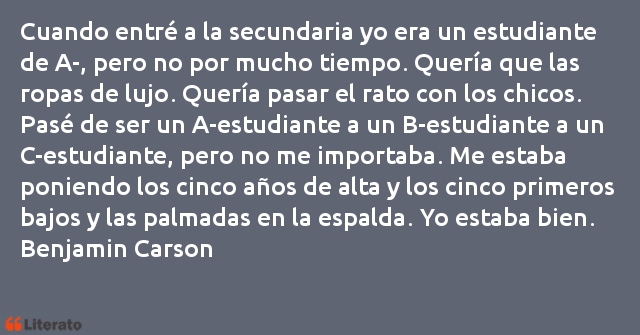 Frases de Benjamin Carson