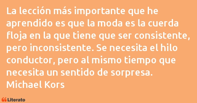 Frases de Michael Kors