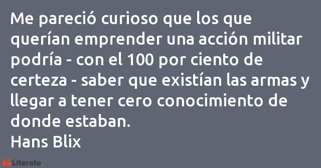 Frases de Hans Blix