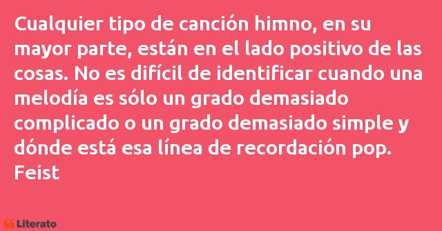 Frases de Feist