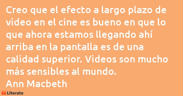 Frases de Ann Macbeth