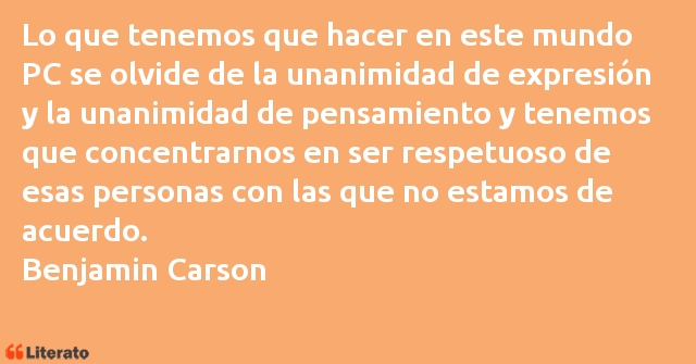 Frases de Benjamin Carson