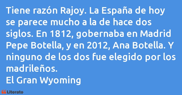 Frases de El Gran Wyoming