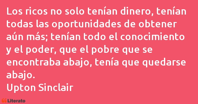 Frases de Upton Sinclair