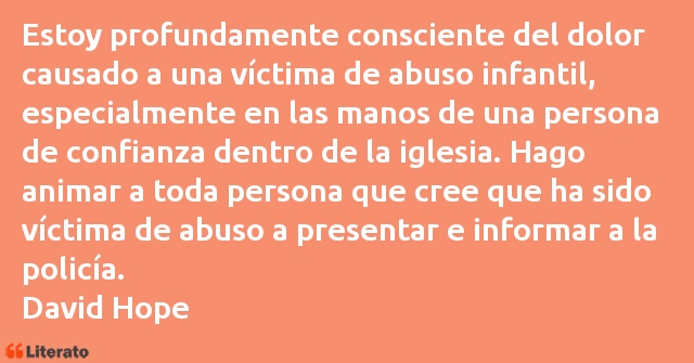 Frases de David Hope