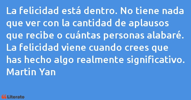 Frases de Martin Yan