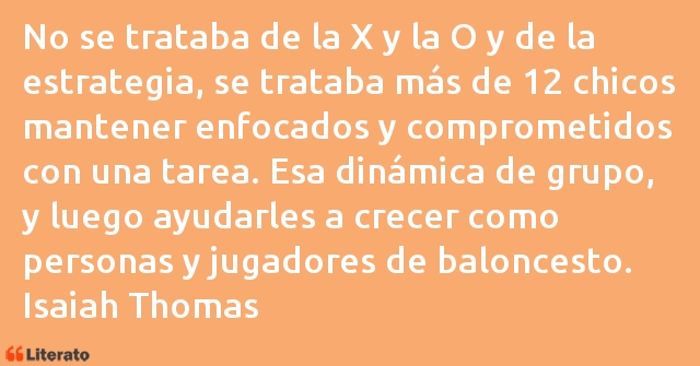 Frases de Isaiah Thomas