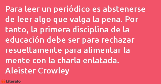 Frases de Aleister Crowley