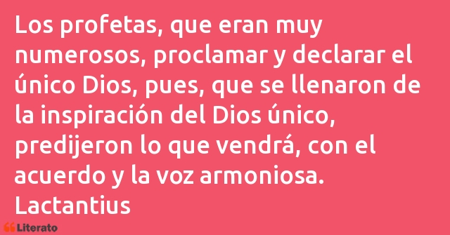 Frases de Lactantius