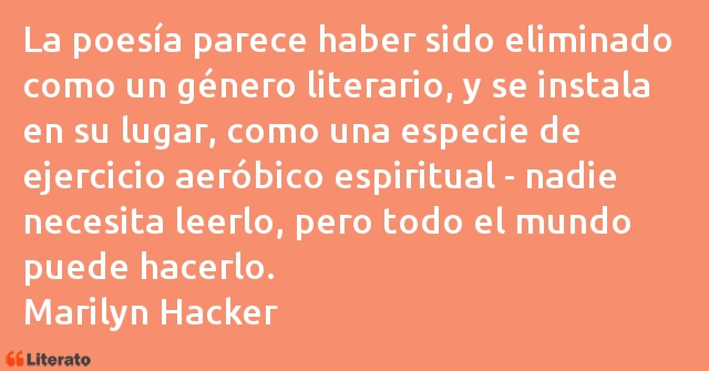 Frases de Marilyn Hacker