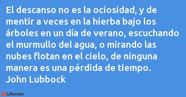 Frases de John Lubbock