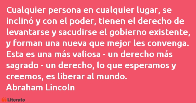 Frases de Abraham Lincoln