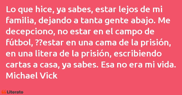 Frases de Michael Vick