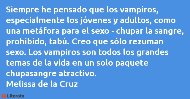 Frases de Melissa de la Cruz