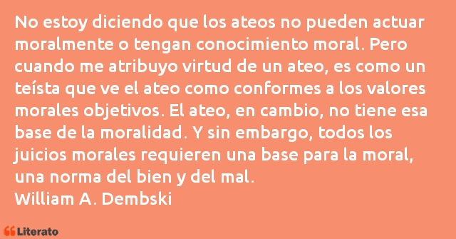 Frases de William A. Dembski