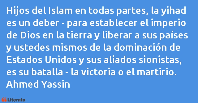 Frases de Ahmed Yassin