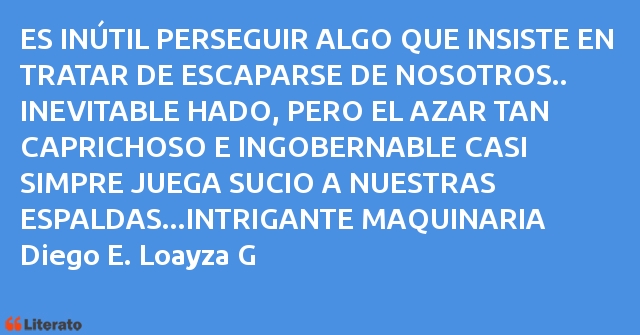 Frases de Diego E. Loayza G