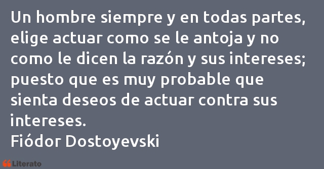 Frases de Fiódor Dostoyevski