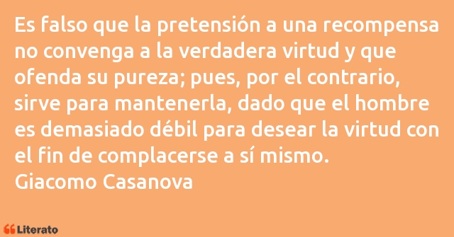 Frases de Giacomo Casanova