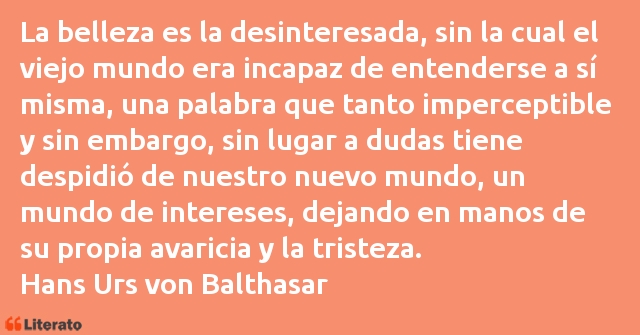 Frases de Hans Urs von Balthasar