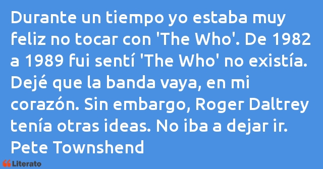 Frases de Pete Townshend