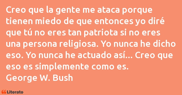 Frases de George W. Bush