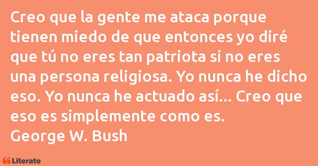 Frases de George W. Bush