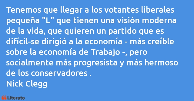 Frases de Nick Clegg