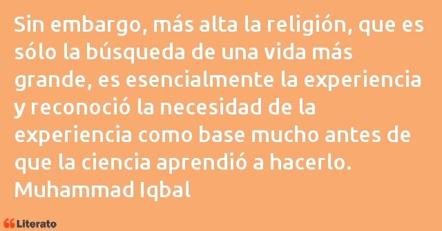 Frases de Muhammad Iqbal