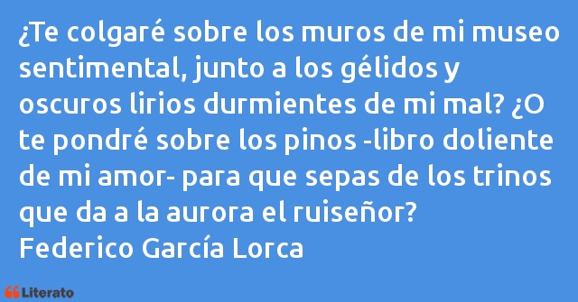 Frases de Federico García Lorca