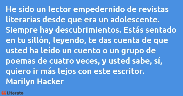 Frases de Marilyn Hacker