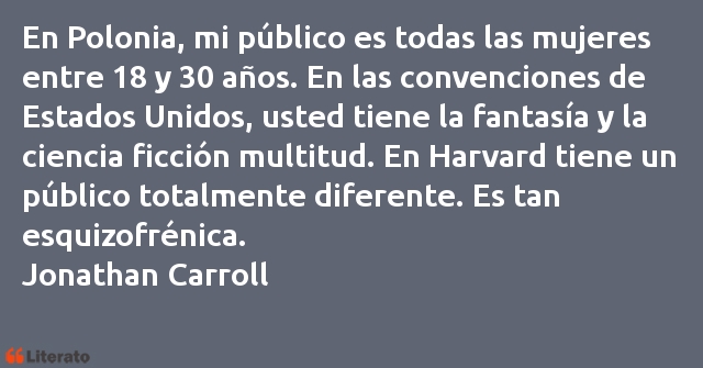 Frases de Jonathan Carroll