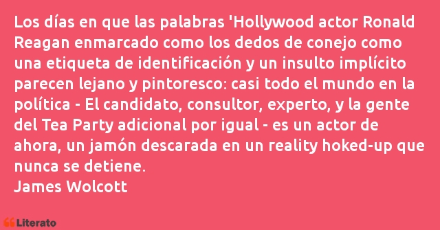 Frases de James Wolcott