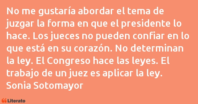 Frases de Sonia Sotomayor