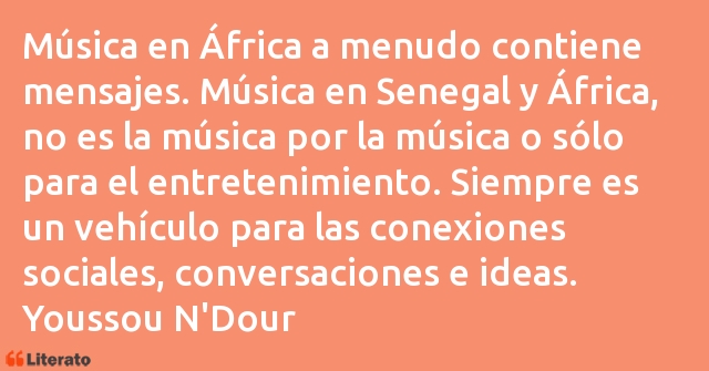 Frases de Youssou N'Dour