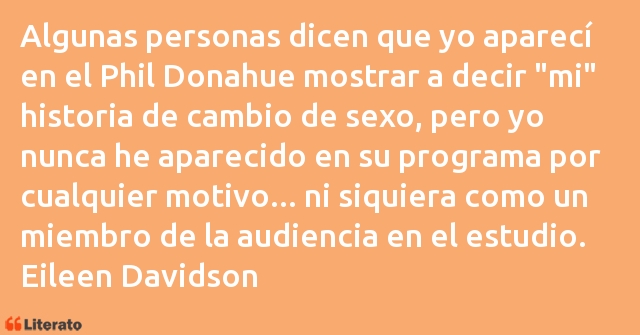 Frases de Eileen Davidson