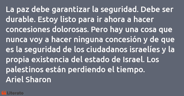 Frases de Ariel Sharon