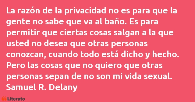 Frases de Samuel R. Delany