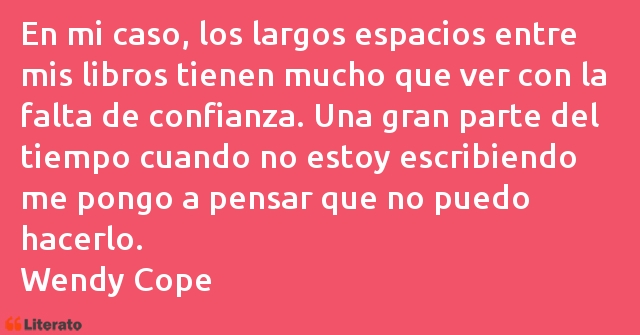 Frases de Wendy Cope