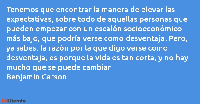 Frases de Benjamin Carson